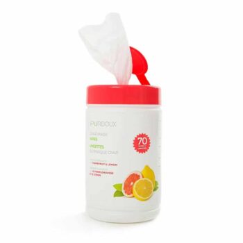 Purdoux CPAP Mask wipes with Grape and Lemon