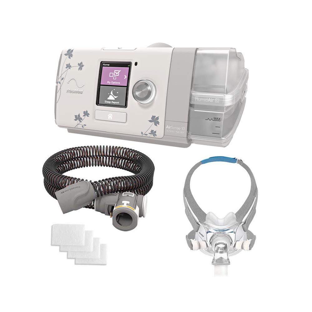 airfit f30i full face cpap mask airsense 10 autoset for her cpap machine with humidair promo pack (copy)
