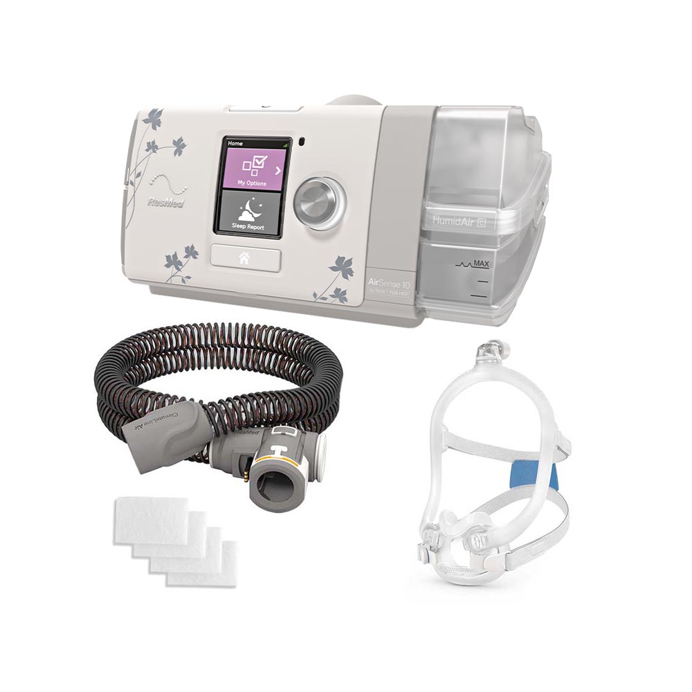 airfit f30i full mask airsense 10 autoset for her cpap machine with humidair promo pack