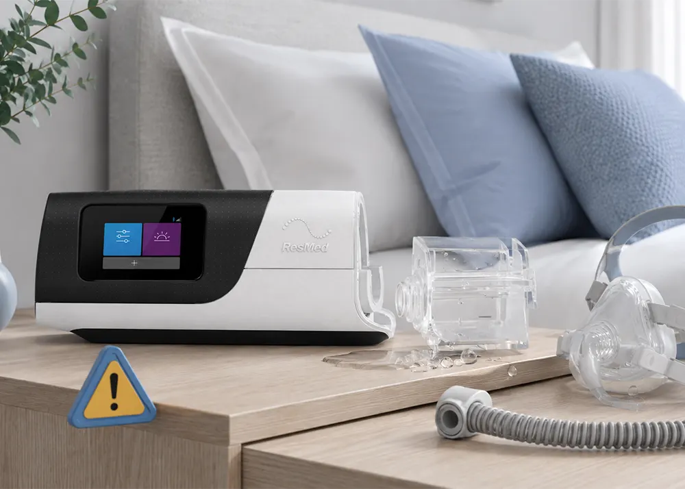 What to do if water entered CPAP machine